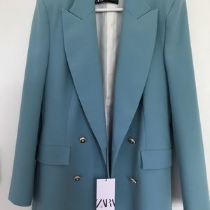 Zara Mint Green Blazer Size L
